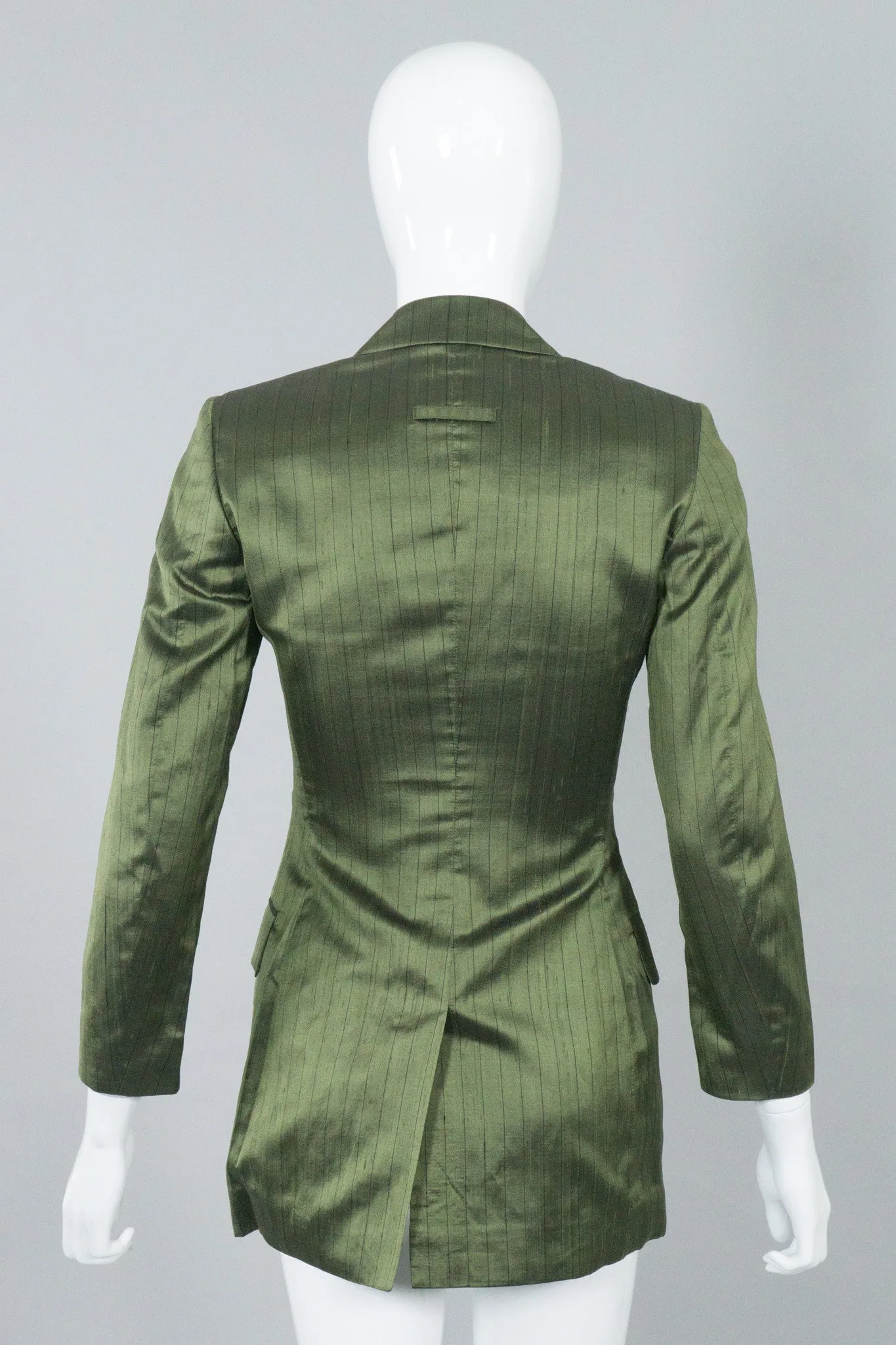 Classique Pinstripe Silk Jacket