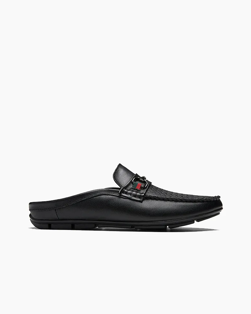 (Clean Up - US 12) Men's Casual Breathable Leather Backless Mules