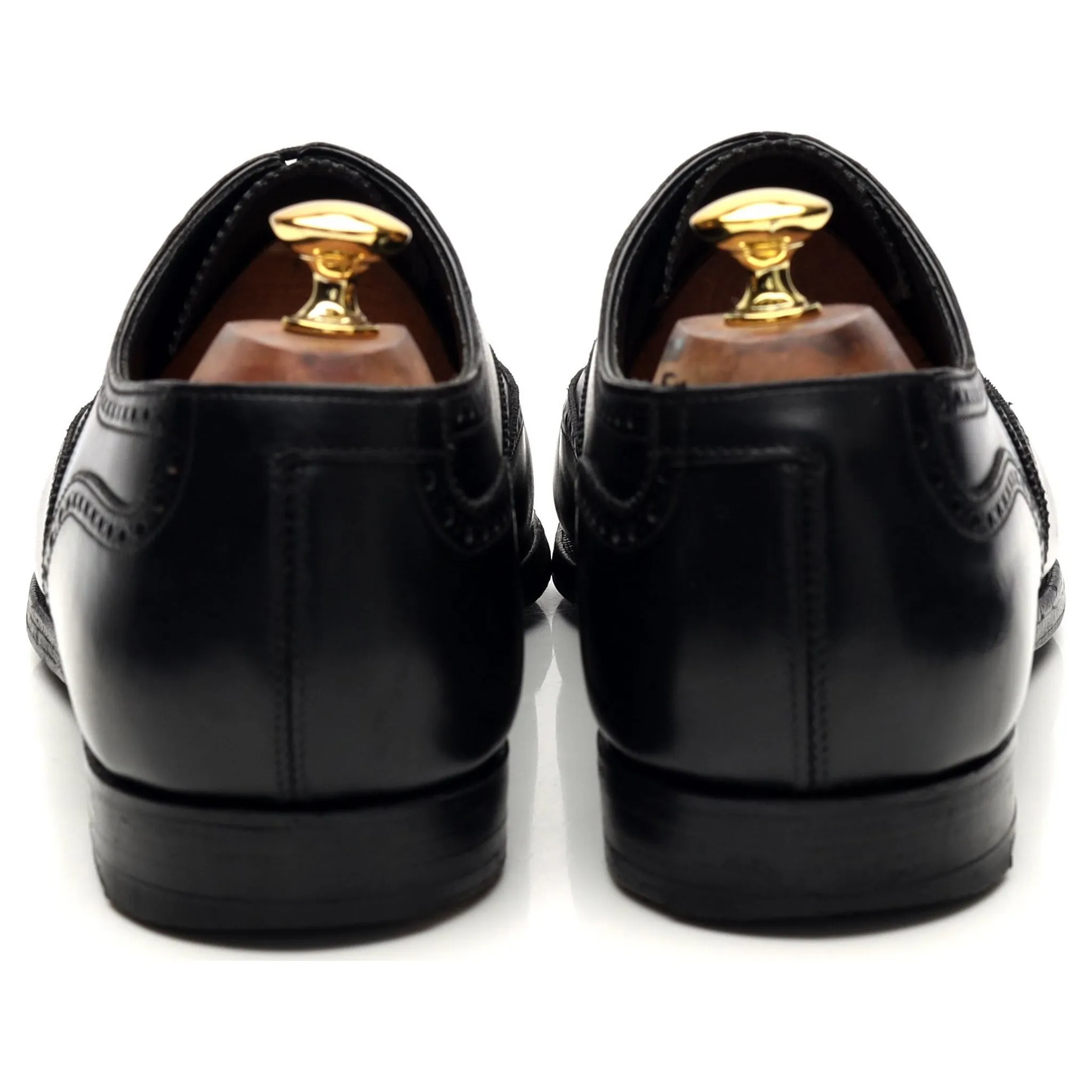 'Clifford' Black Leather Oxford Brogue UK 10 E