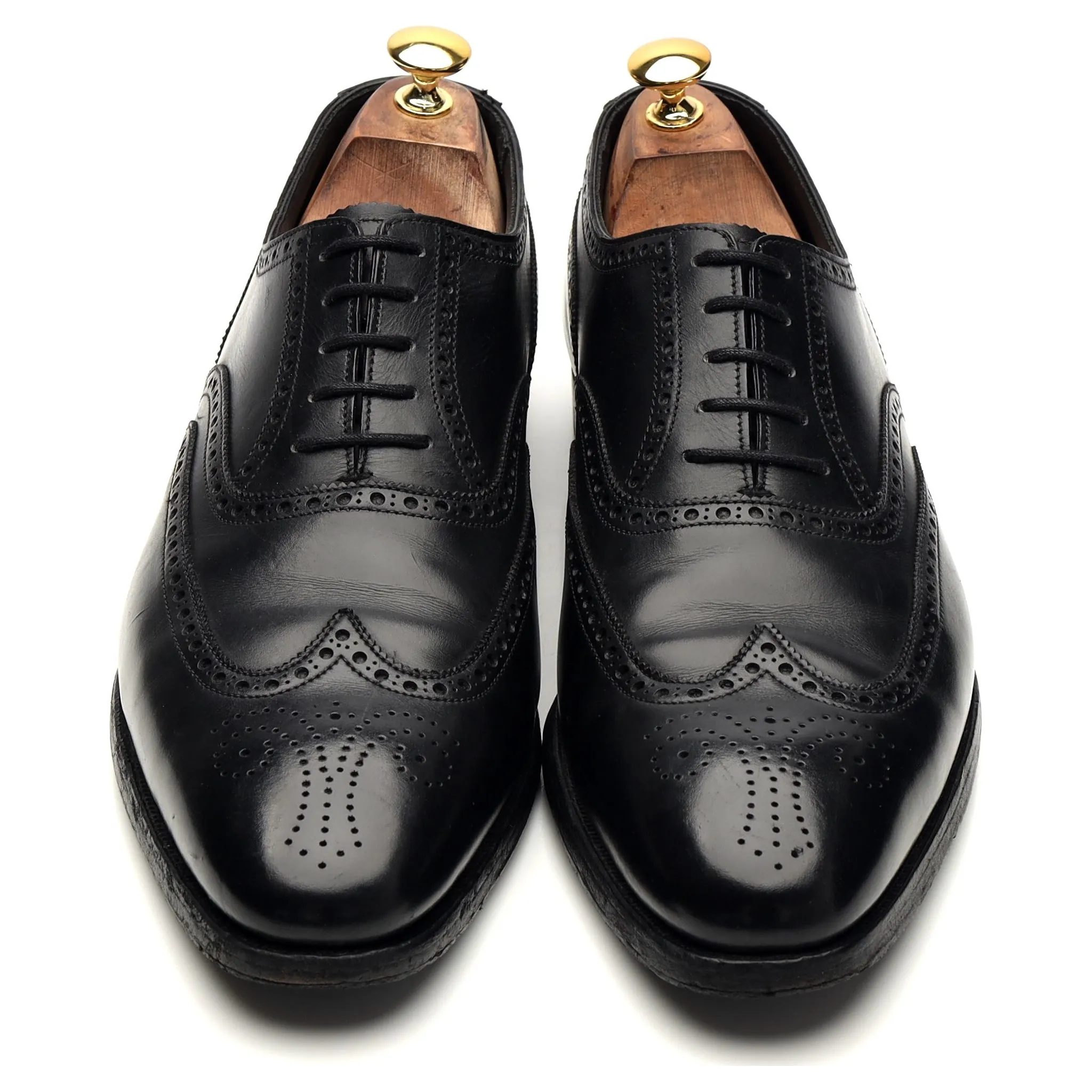 'Clifford' Black Leather Oxford Brogue UK 10 E