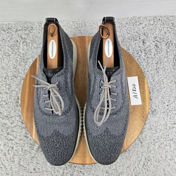 Cole Haan 2.ZeroGrand Wingtip Gray Stitchlite Business Casual Oxford Mens 13 M