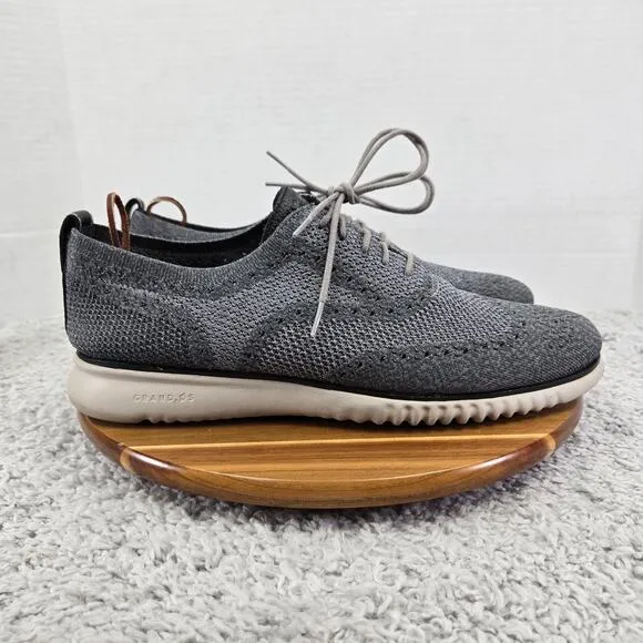 Cole Haan 2.ZeroGrand Wingtip Gray Stitchlite Business Casual Oxford Mens 13 M