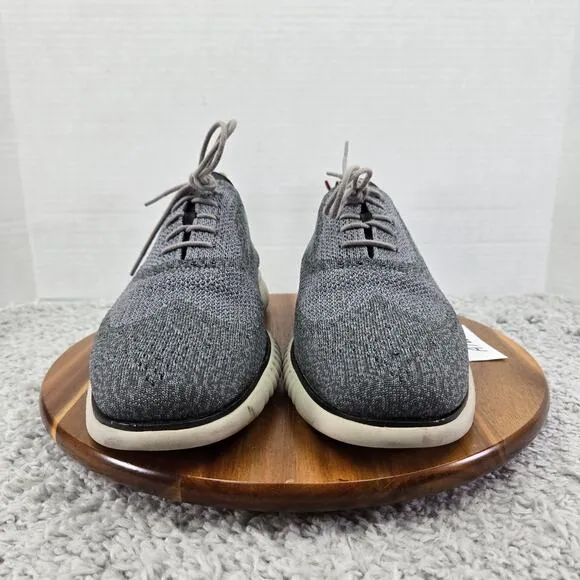 Cole Haan 2.ZeroGrand Wingtip Gray Stitchlite Business Casual Oxford Mens 13 M