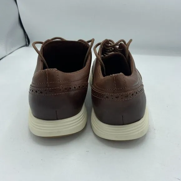 Cole Haan C29414 Mens Size US 10.5M Grand Tour Wingtip Derby Oxfords Brown Shoes
