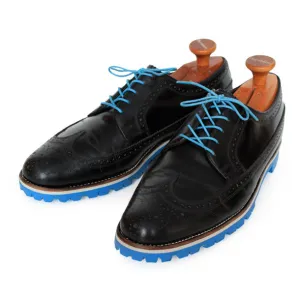 Custom:  Black Wingtip with Blue Sole