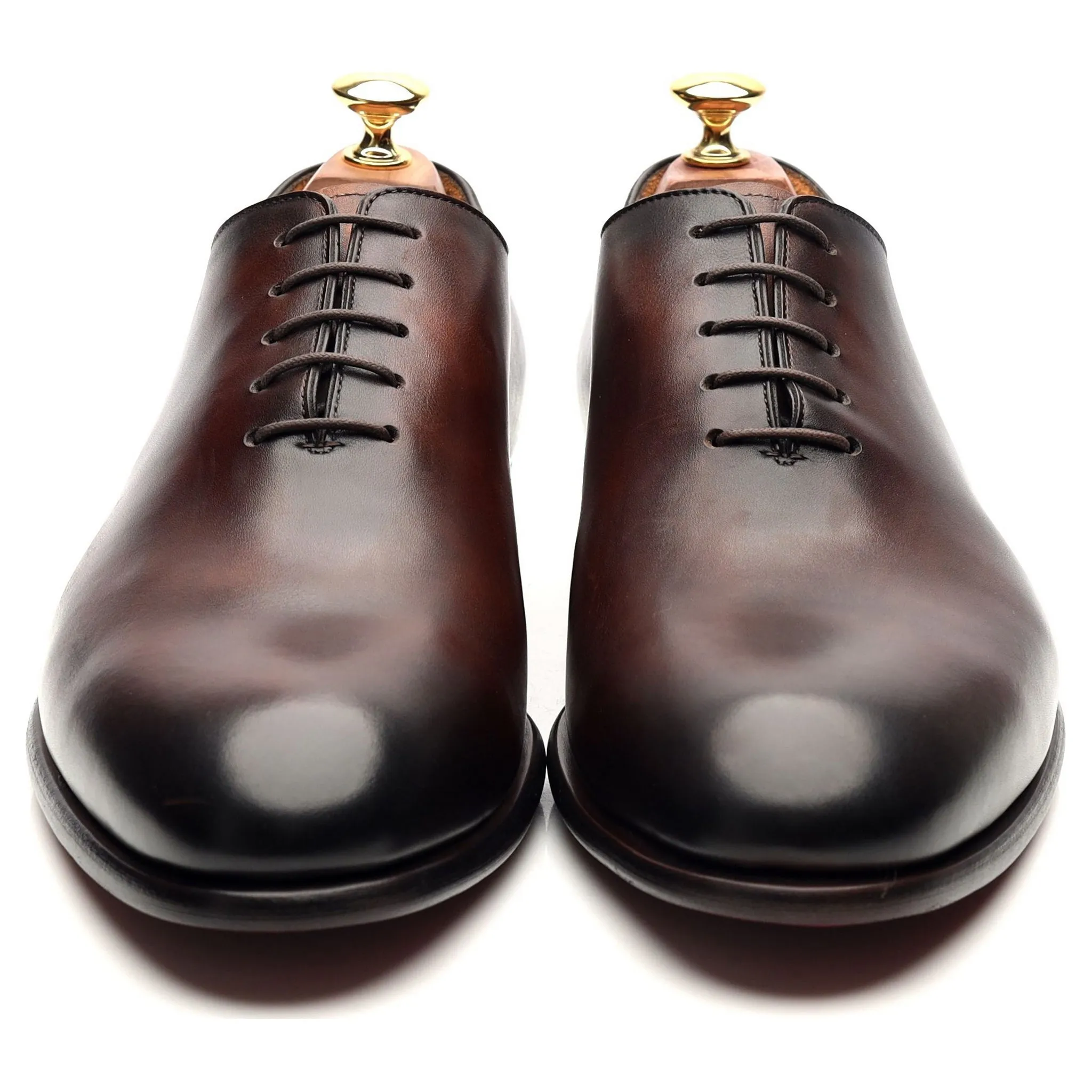'Damien' Brown Wholecut Leather Oxford UK 9.5 E