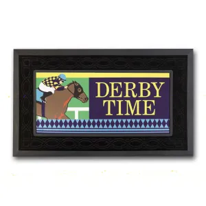Derby Time! Horse and Jockey Entrance Mat and Tray