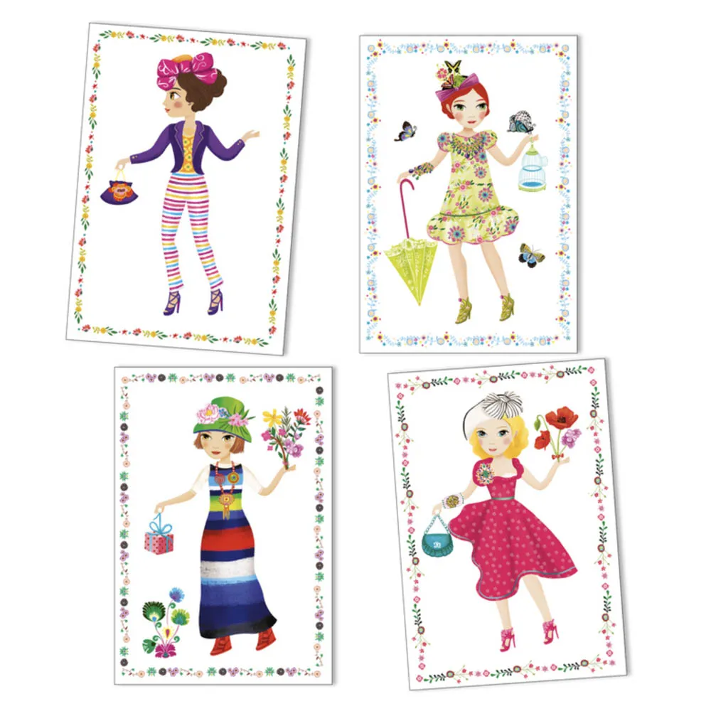 Djeco Fashion Stickers & Paper Dolls