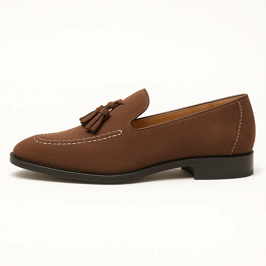 Domoir | Low-Cut Tassel Leather Loafers