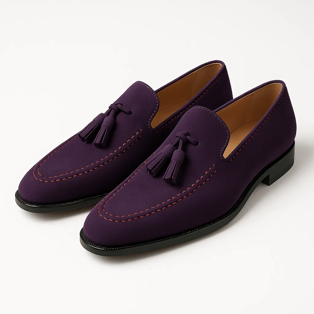 Domoir | Low-Cut Tassel Leather Loafers