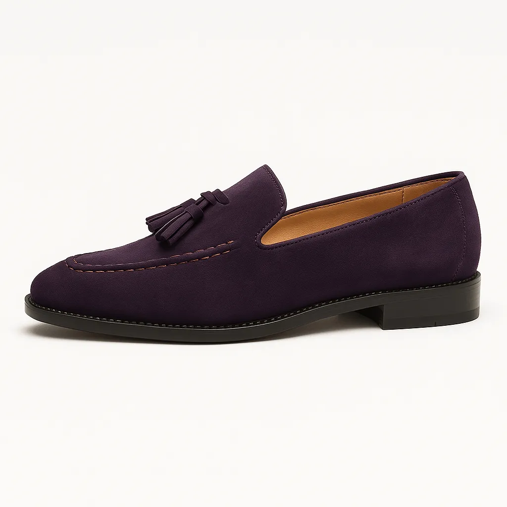 Domoir | Low-Cut Tassel Leather Loafers