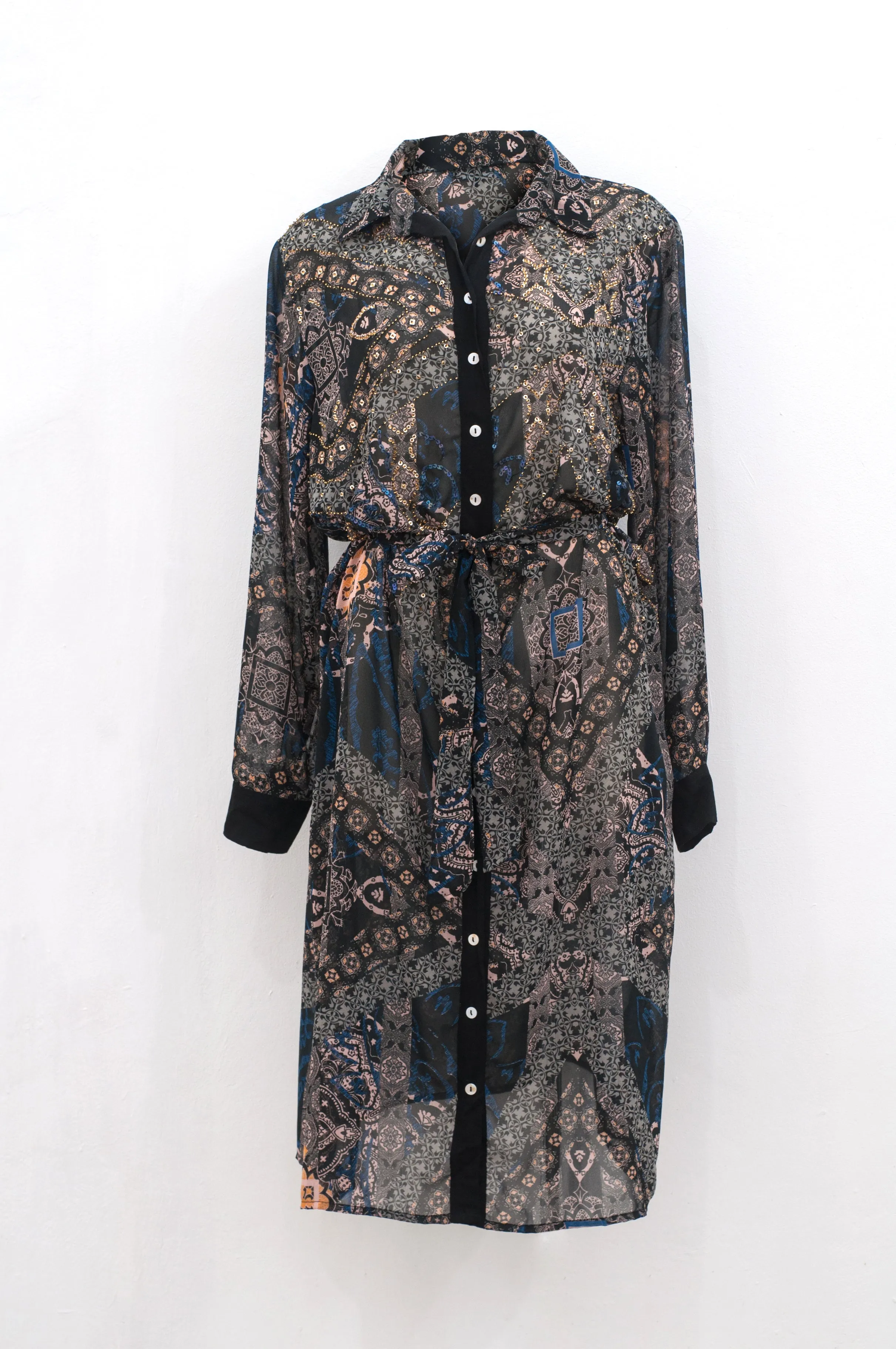 Dress Chemisier Paisley black