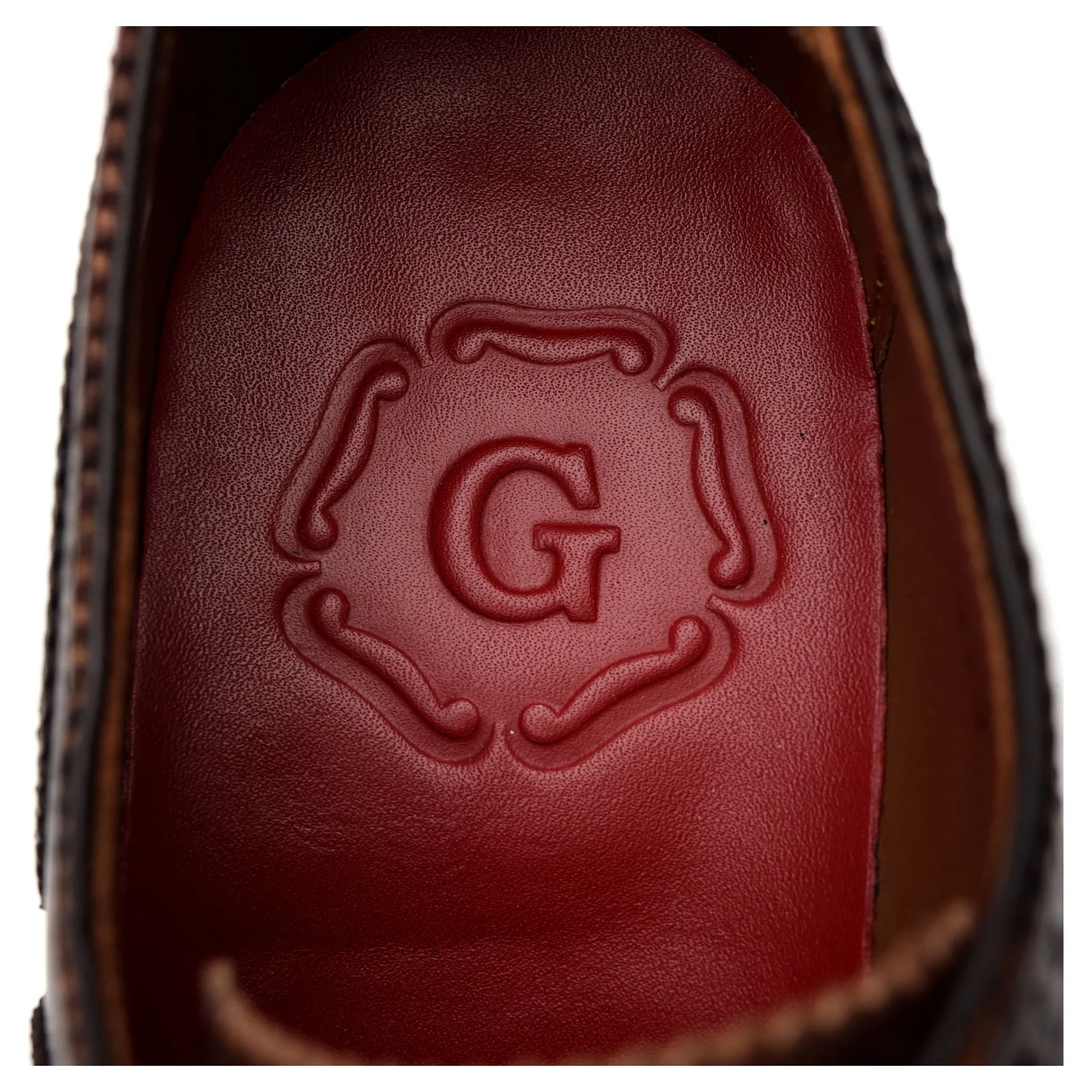 'Dylan' Dark Brown Leather Oxford Brogue UK 7 F