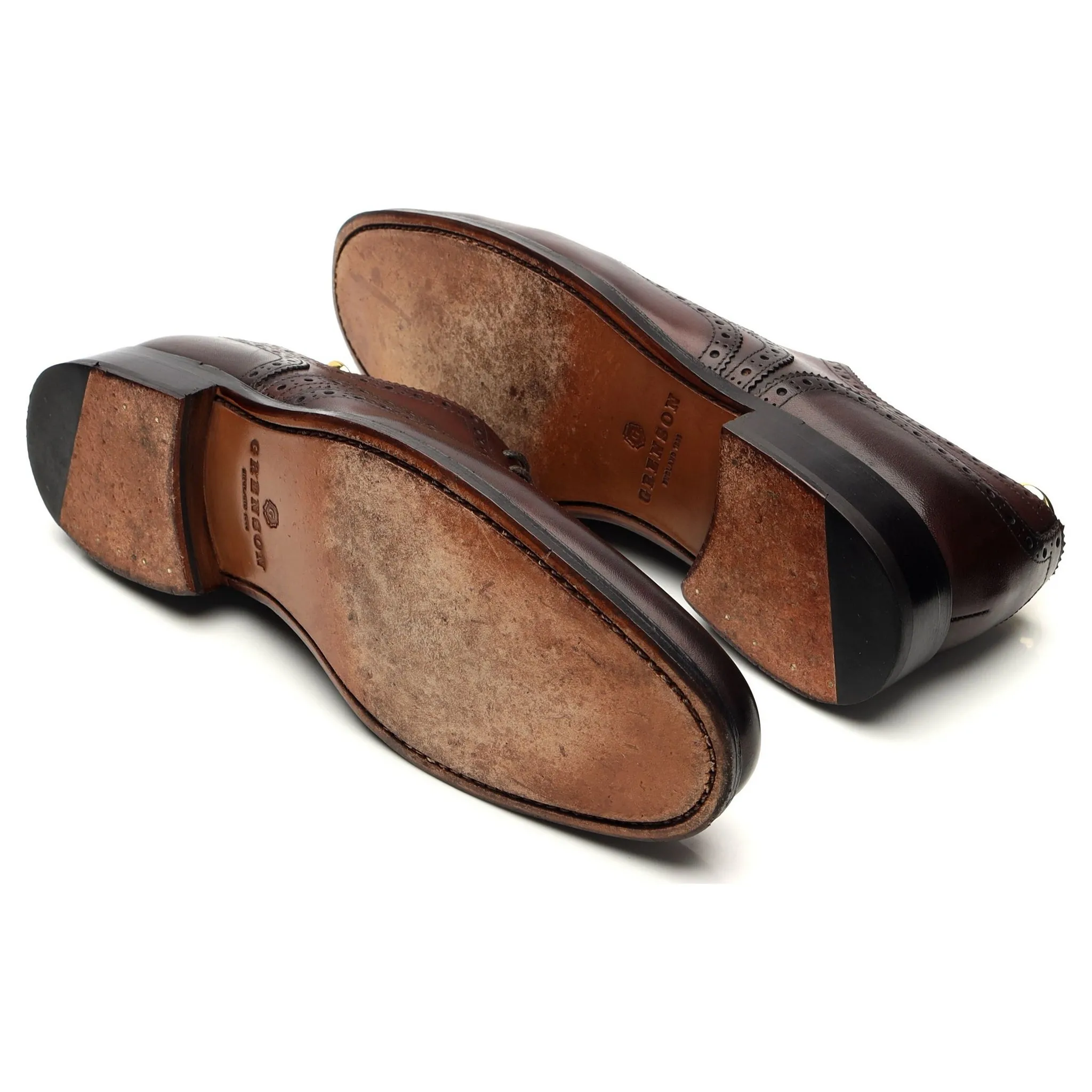 'Dylan' Dark Brown Leather Oxford Brogue UK 7 F