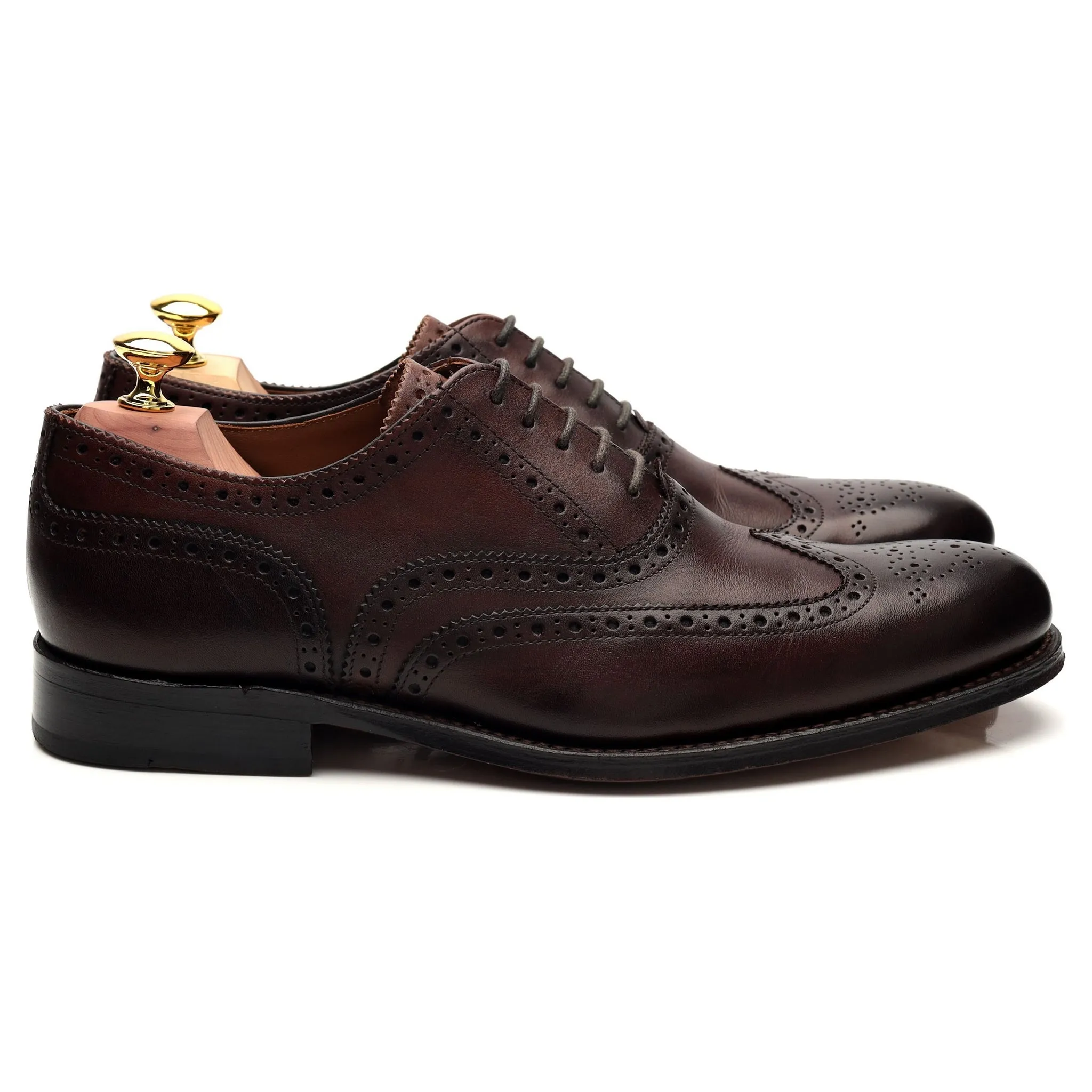 'Dylan' Dark Brown Leather Oxford Brogue UK 7 F