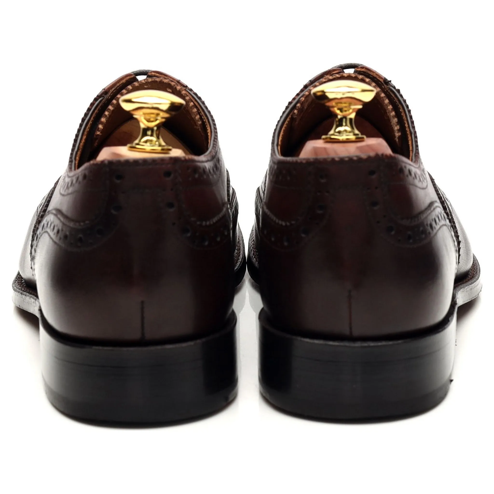 'Dylan' Dark Brown Leather Oxford Brogue UK 7 F