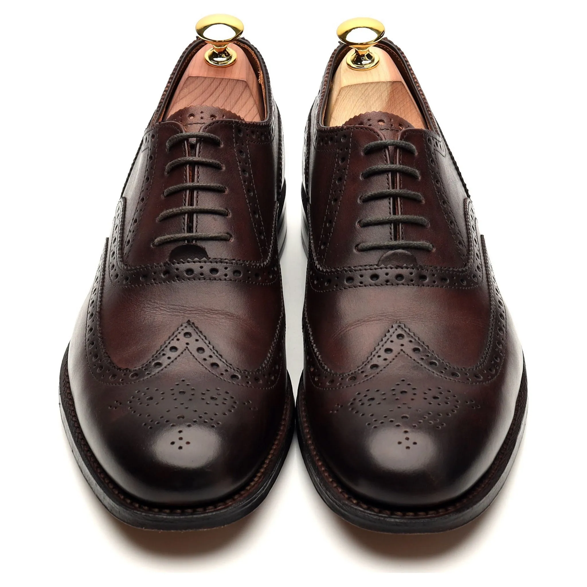 'Dylan' Dark Brown Leather Oxford Brogue UK 7 F