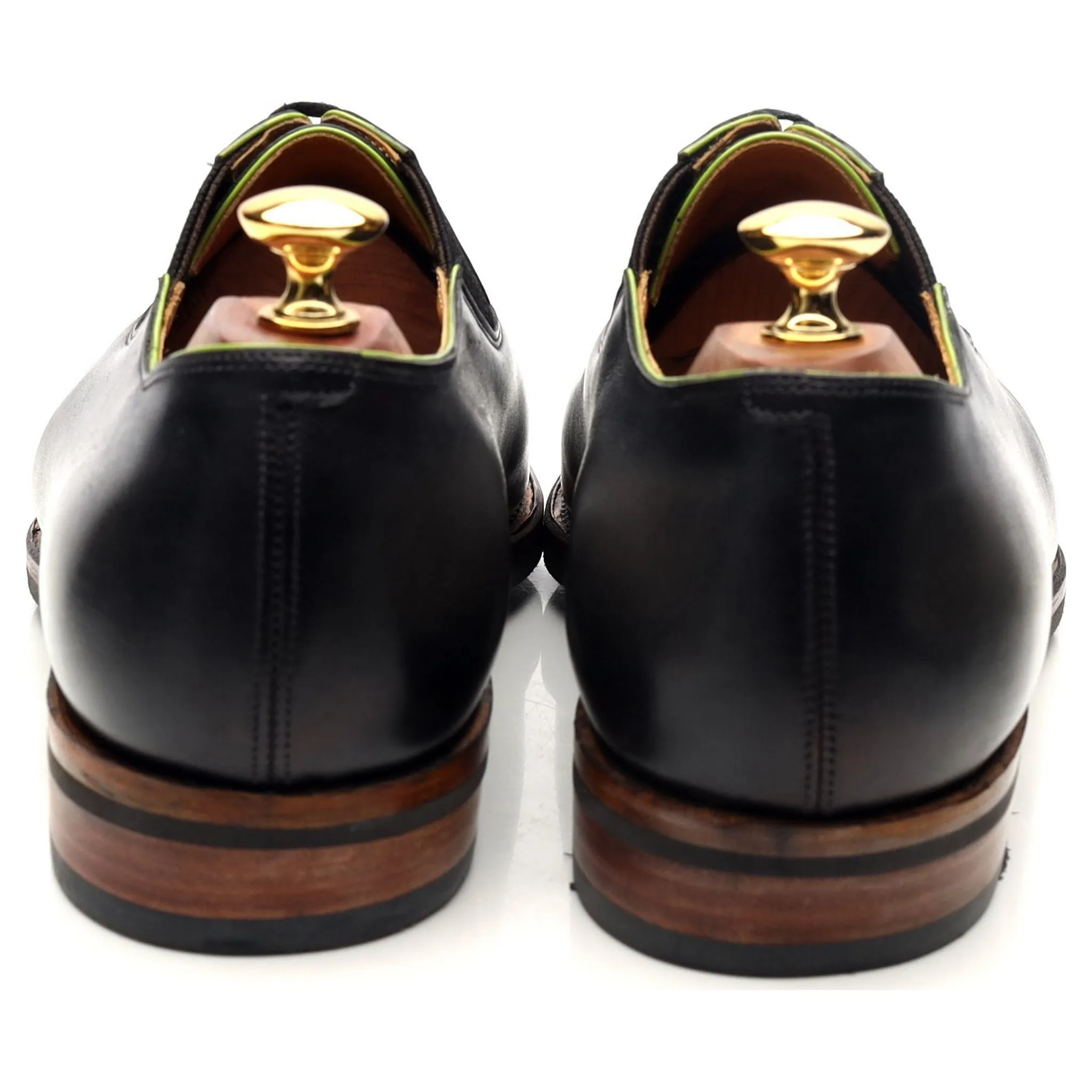 'Easy' Dark Grey Leather Elasticated Oxford UK 9.5 E
