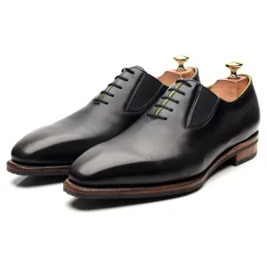 'Easy' Dark Grey Leather Elasticated Oxford UK 9.5 E