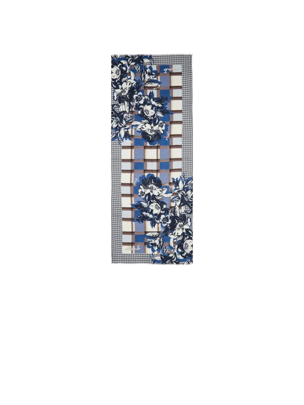 Ecs Stola Young Check 70x180 - Oxford Blue