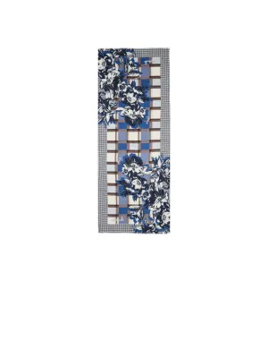 Ecs Stola Young Check 70x180 - Oxford Blue