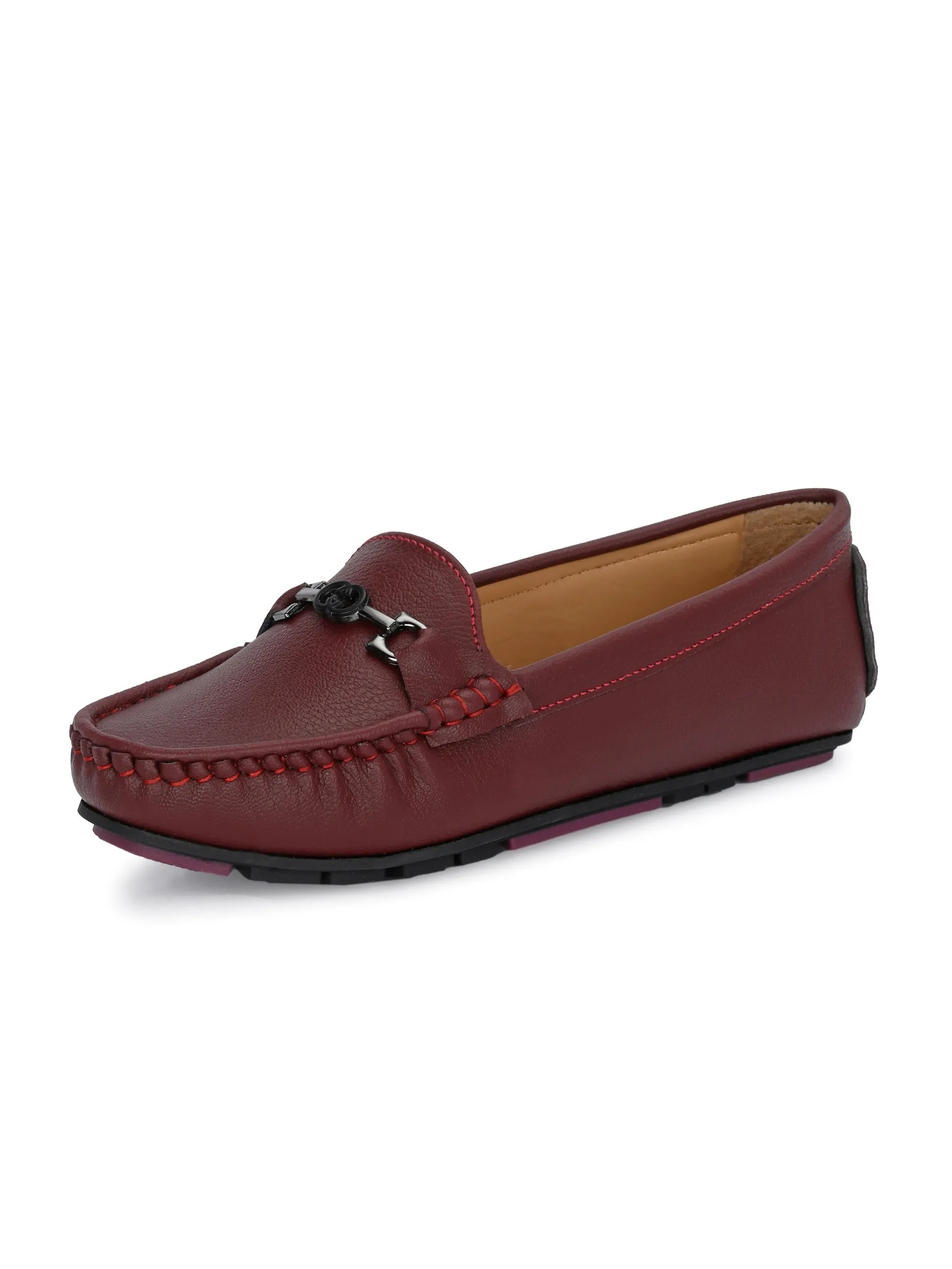 El PASO Square Toe Lightweight Loafers For Women