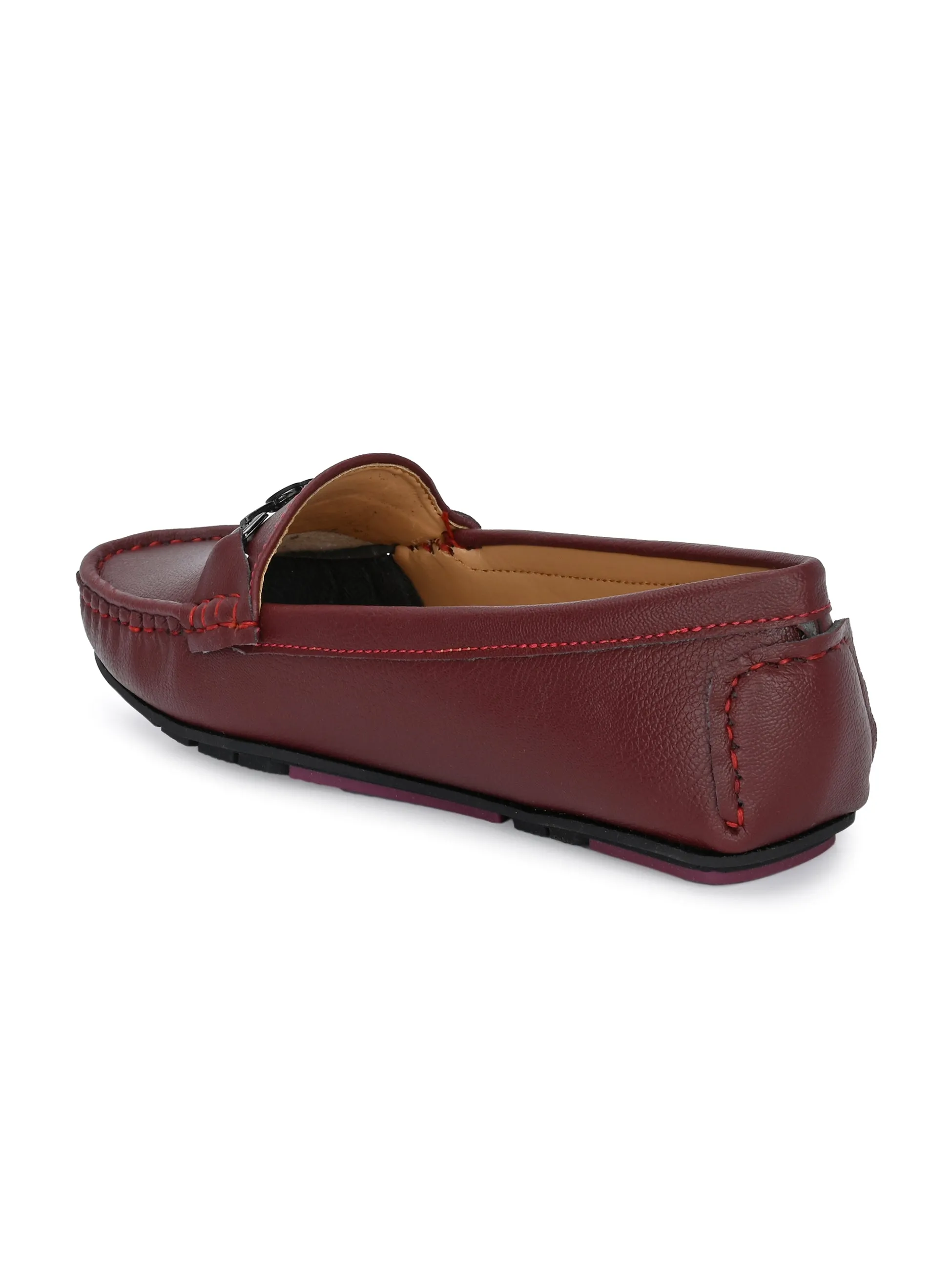 El PASO Square Toe Lightweight Loafers For Women