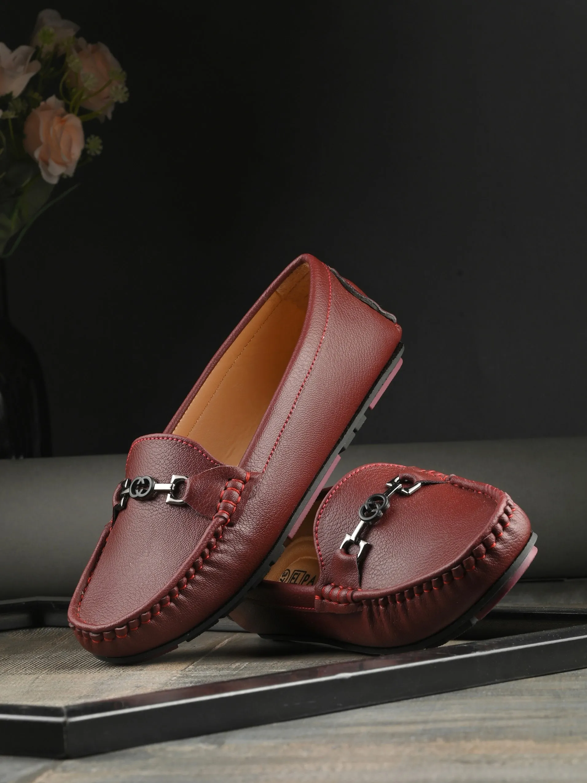 El PASO Square Toe Lightweight Loafers For Women