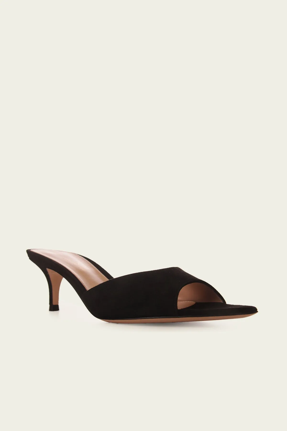 Elle Suede Mule 55 in Black