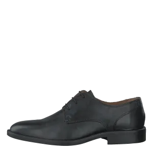 Essential Leather Lace Up Derb Black