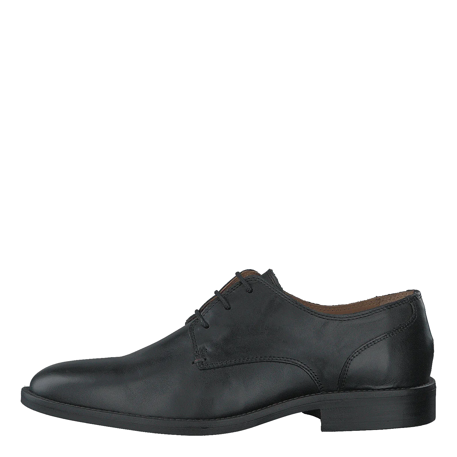Essential Leather Lace Up Derb Black