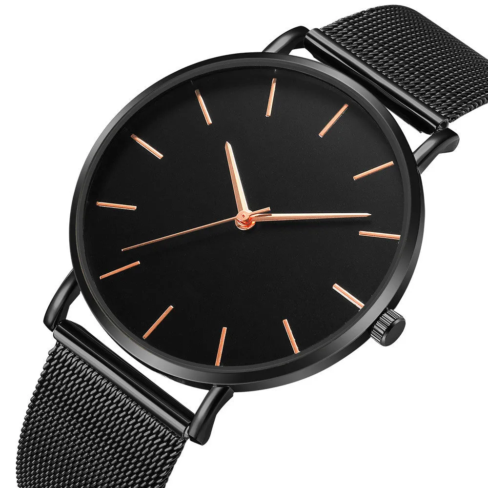 Fashion Casual Watch Womens Metal  Quartz Wristwatch
