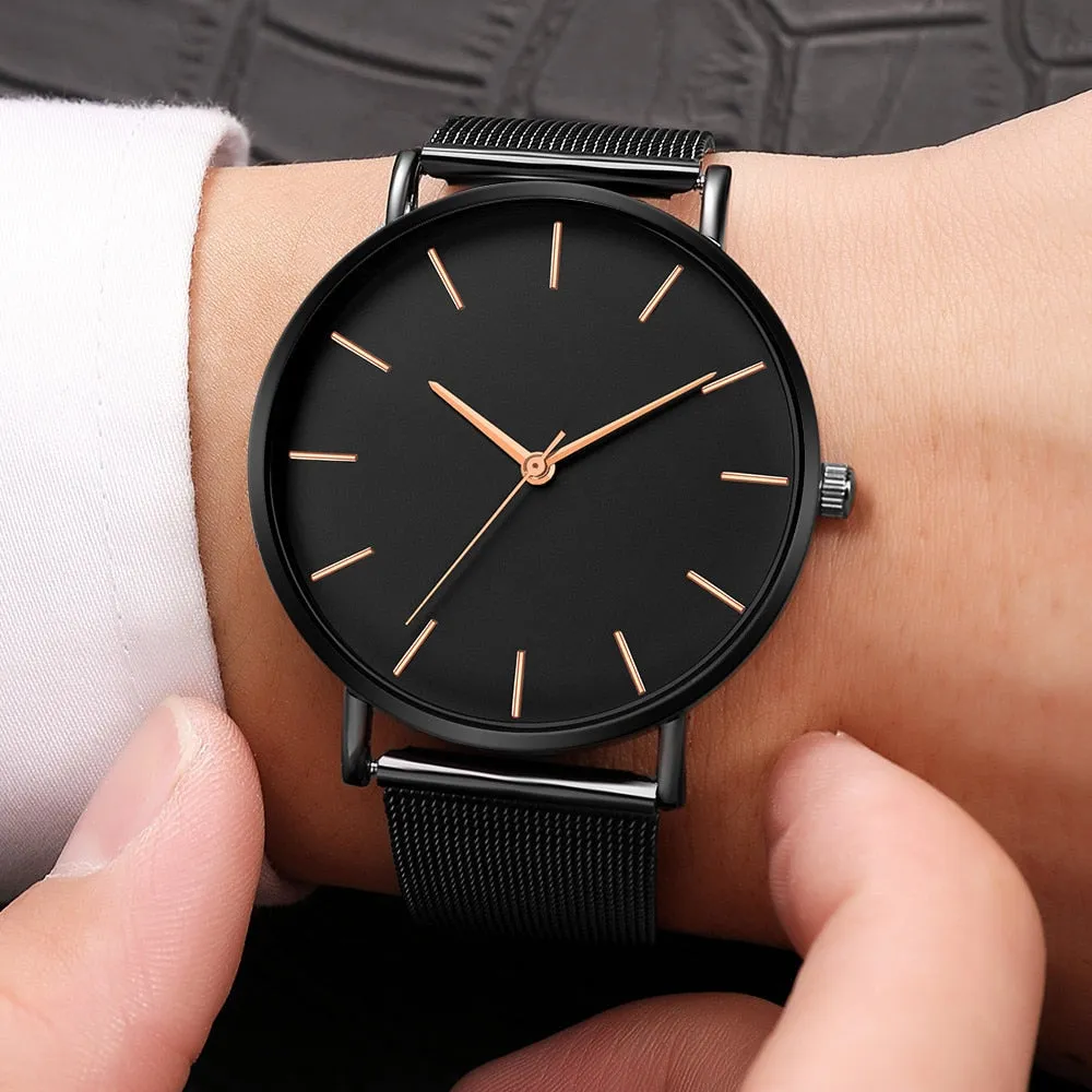 Fashion Casual Watch Womens Metal  Quartz Wristwatch