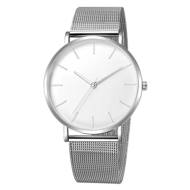Fashion Casual Watch Womens Metal  Quartz Wristwatch