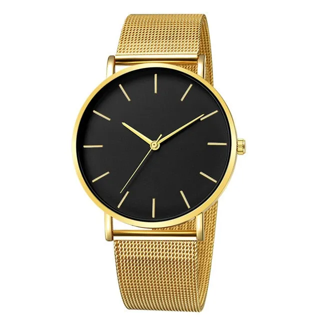 Fashion Casual Watch Womens Metal  Quartz Wristwatch