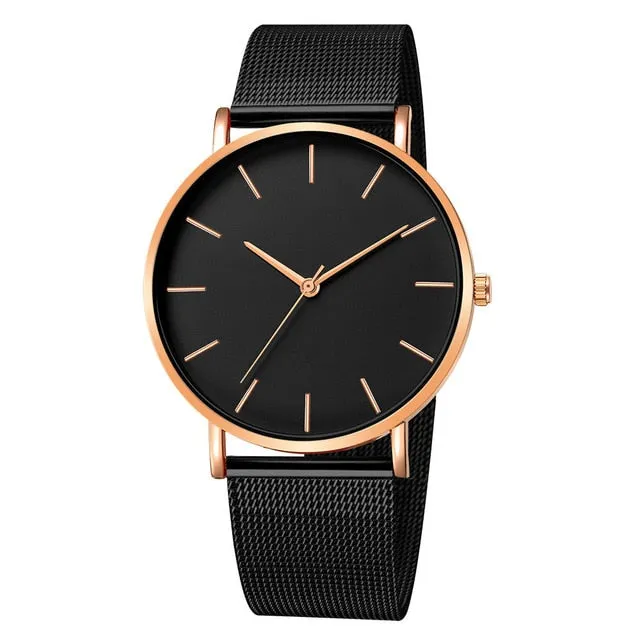 Fashion Casual Watch Womens Metal  Quartz Wristwatch