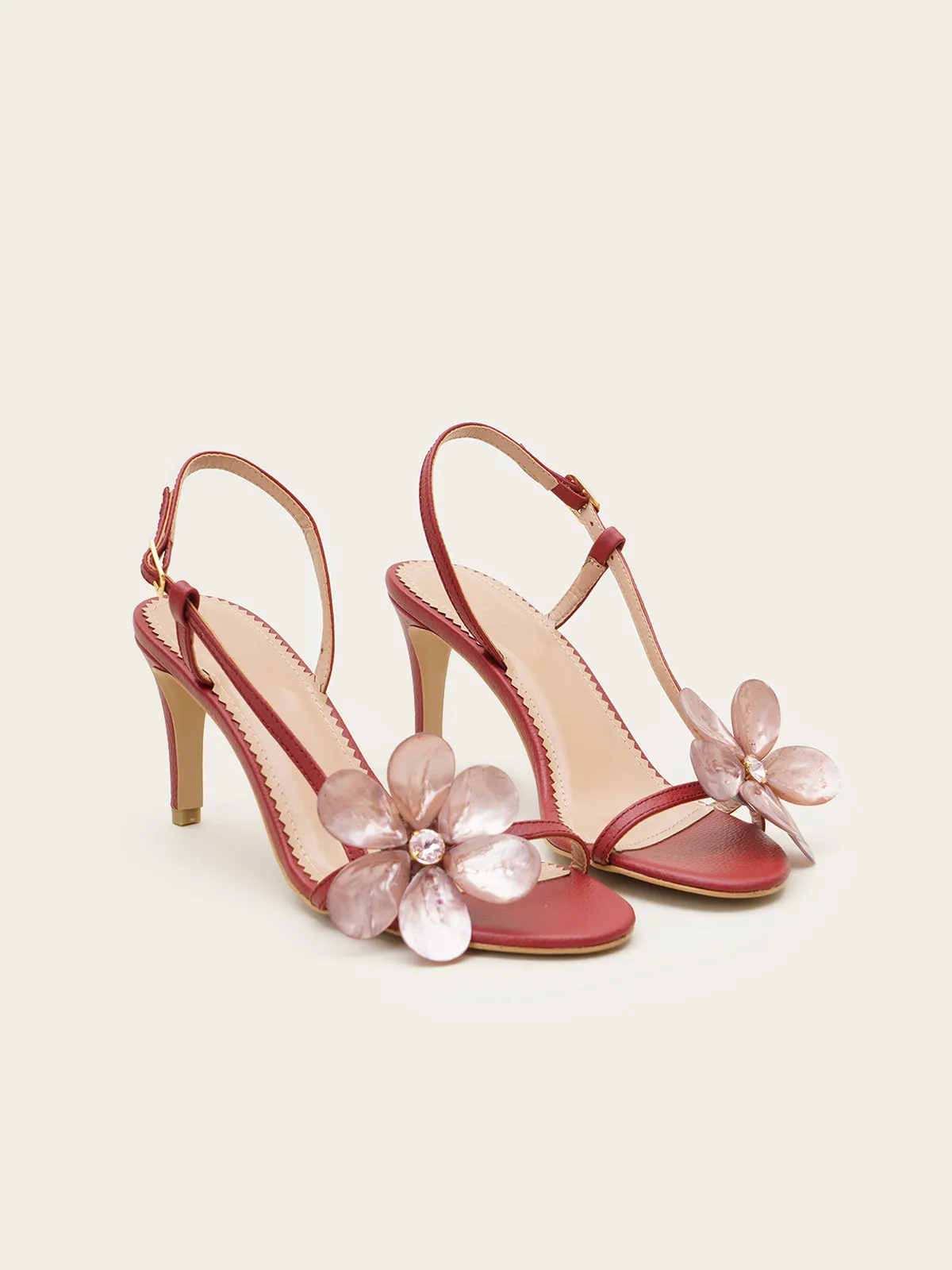 Fleurs Blanches Slingbacks