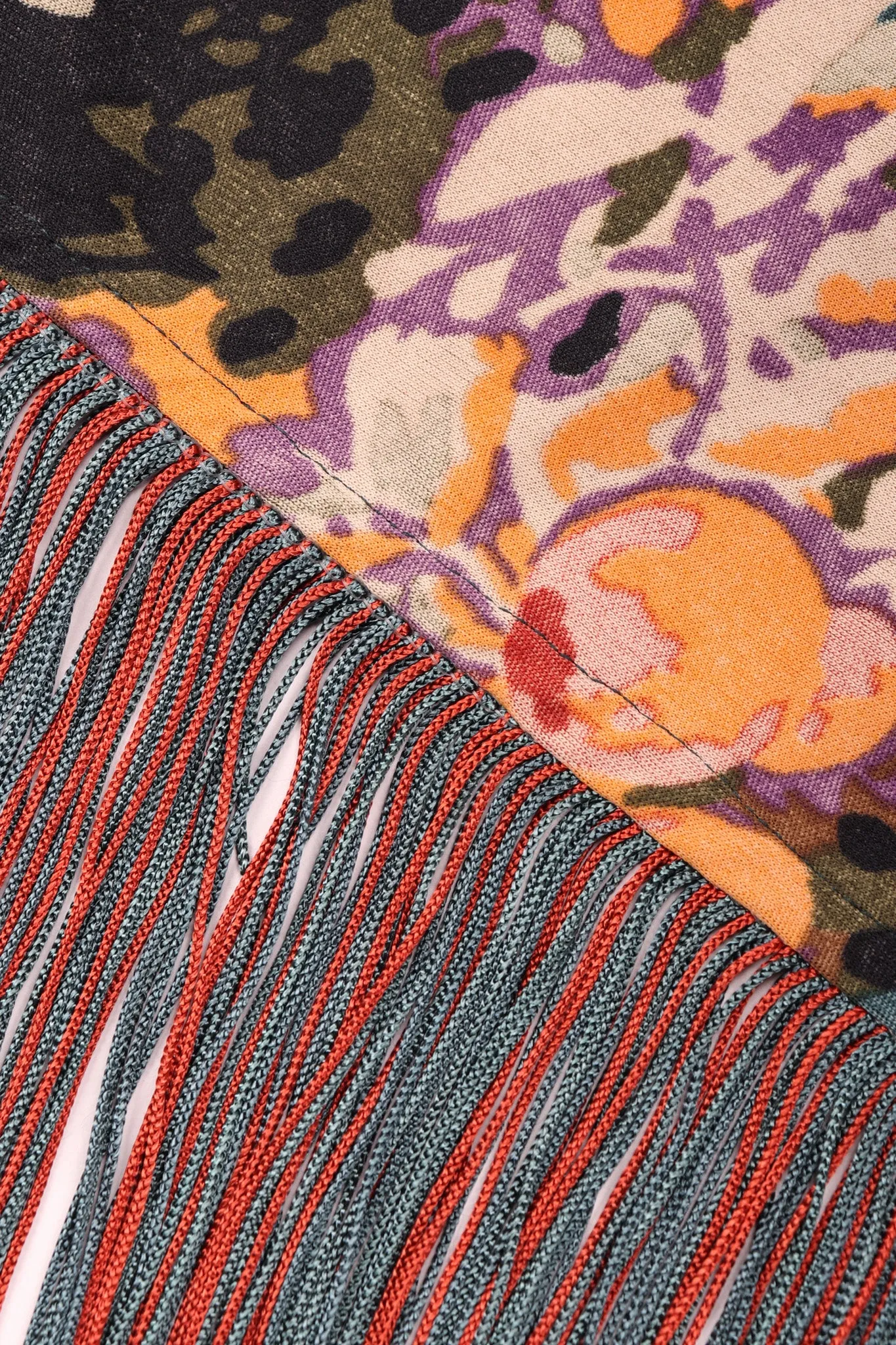 Floral Fringe Dress, Shawl, & Scarf Set