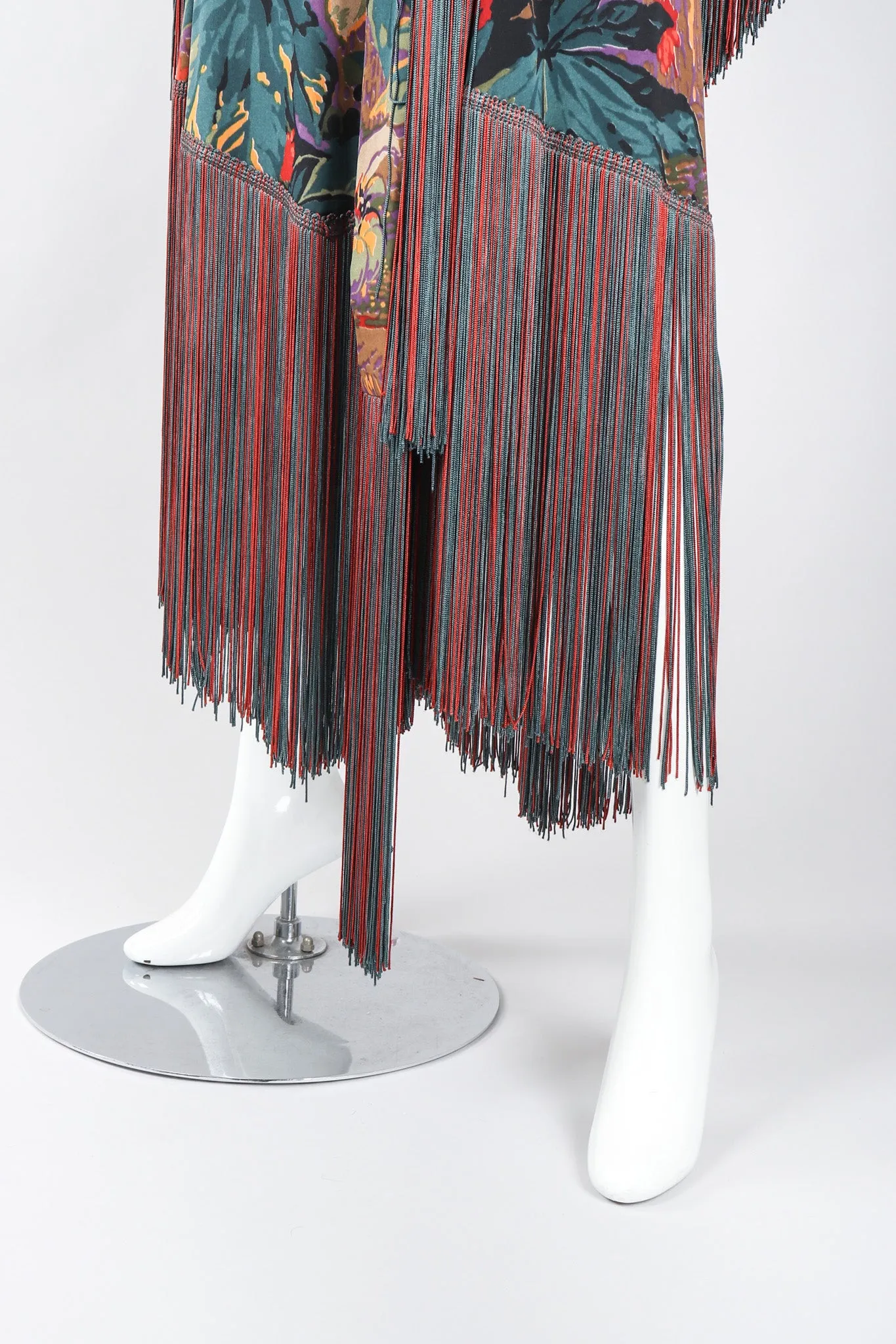 Floral Fringe Dress, Shawl, & Scarf Set