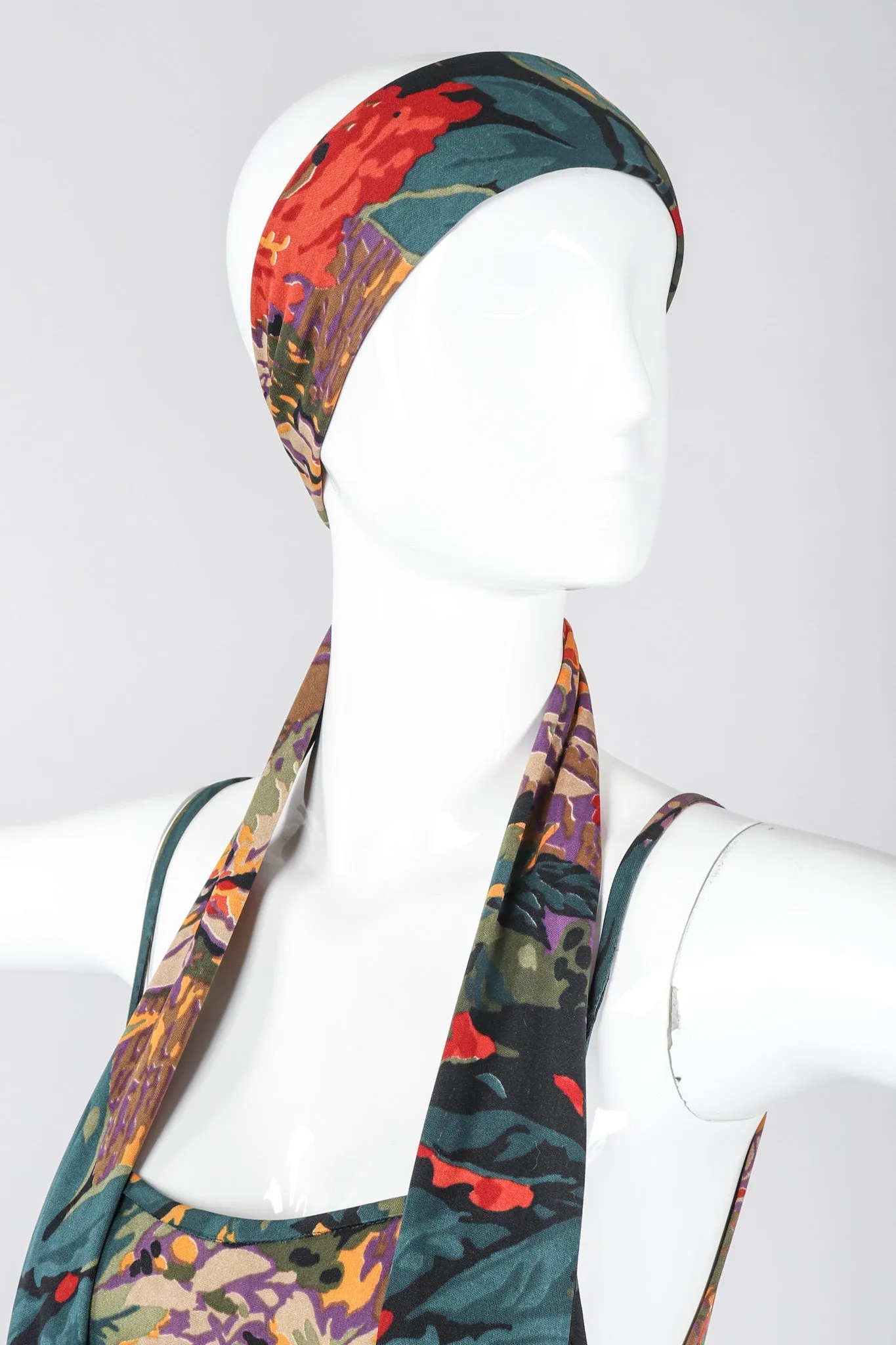 Floral Fringe Dress, Shawl, & Scarf Set