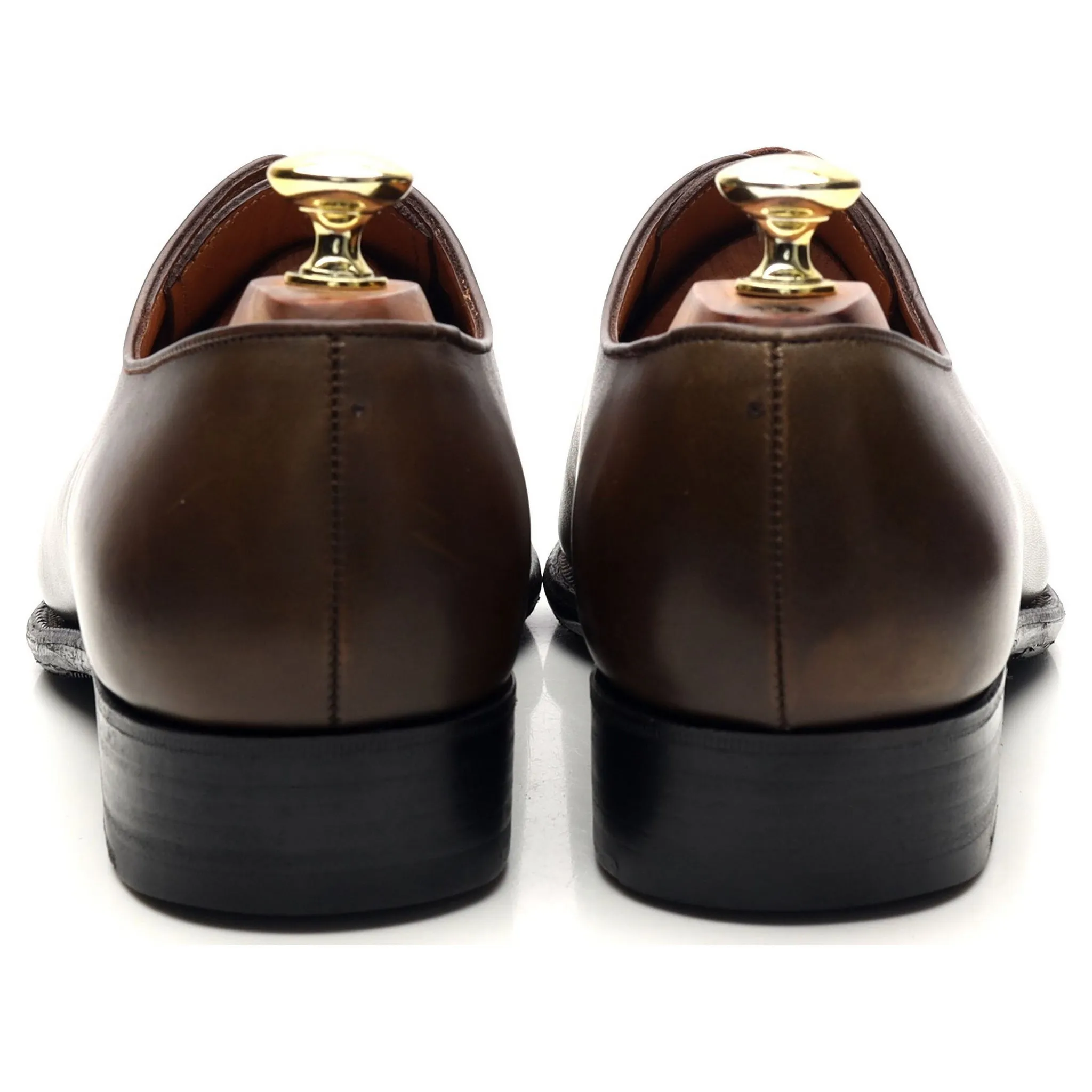 'Flore' Brown Leather Wholecut Oxford 7 E UK 7.5