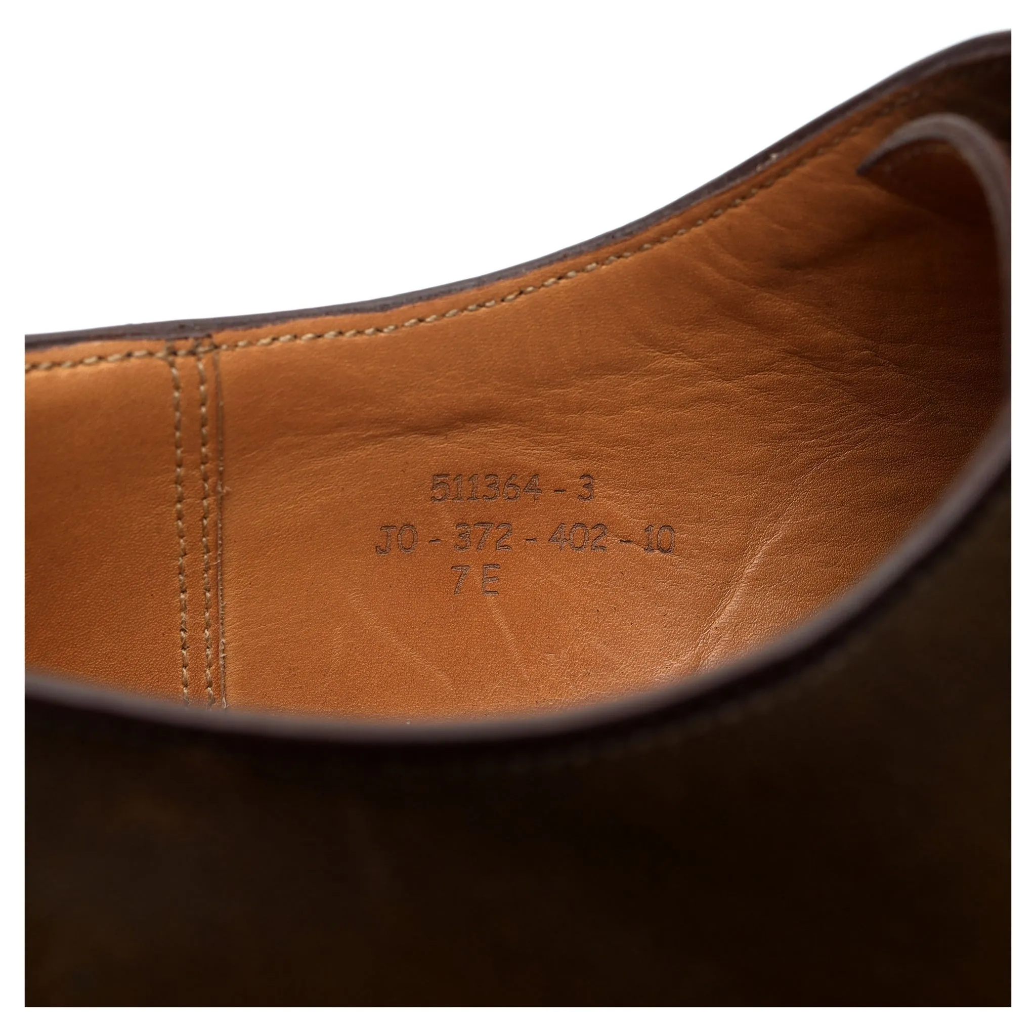 'Flore' Brown Leather Wholecut Oxford 7 E UK 7.5