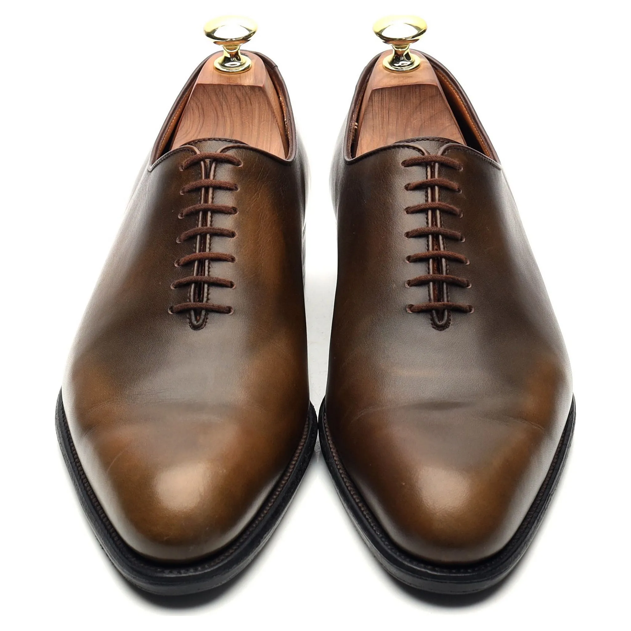 'Flore' Brown Leather Wholecut Oxford 7 E UK 7.5