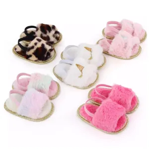 Fluffy Slides-Assorted Colours.