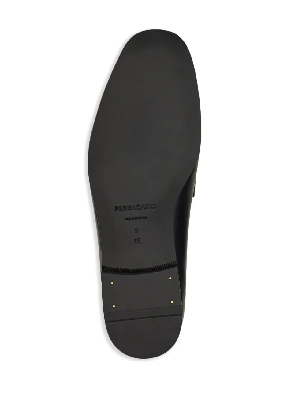 Gancini leather loafers