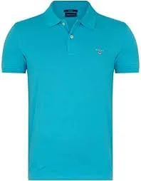 Gant Pique Golfer Turquoise