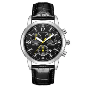 GEEKTHINK Stainless steel Strap Classcic Clock Auto Date for Male
