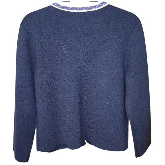 Gerard Darel Leontine Wool Blend Open Cardigan Jacket Blue Size Sm (France -1)