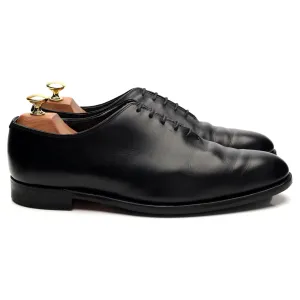 Gieves & Hawks Black Leather Wholecut Oxford UK 8.5 F
