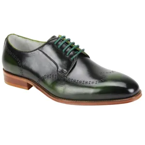 Giovanni Ivan Green Multi Wingtip Brogue Dress Shoe